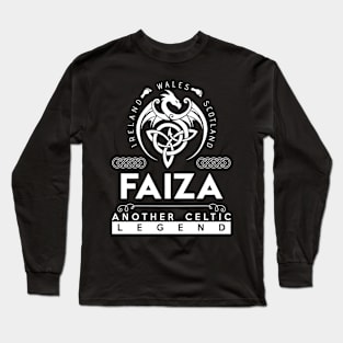 Faiza Name T Shirt - Another Celtic Legend Faiza Dragon Gift Item Long Sleeve T-Shirt